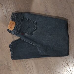Vintage Levi Strauss Mom Jean Black Wash See Measurements Size 12 Tapered